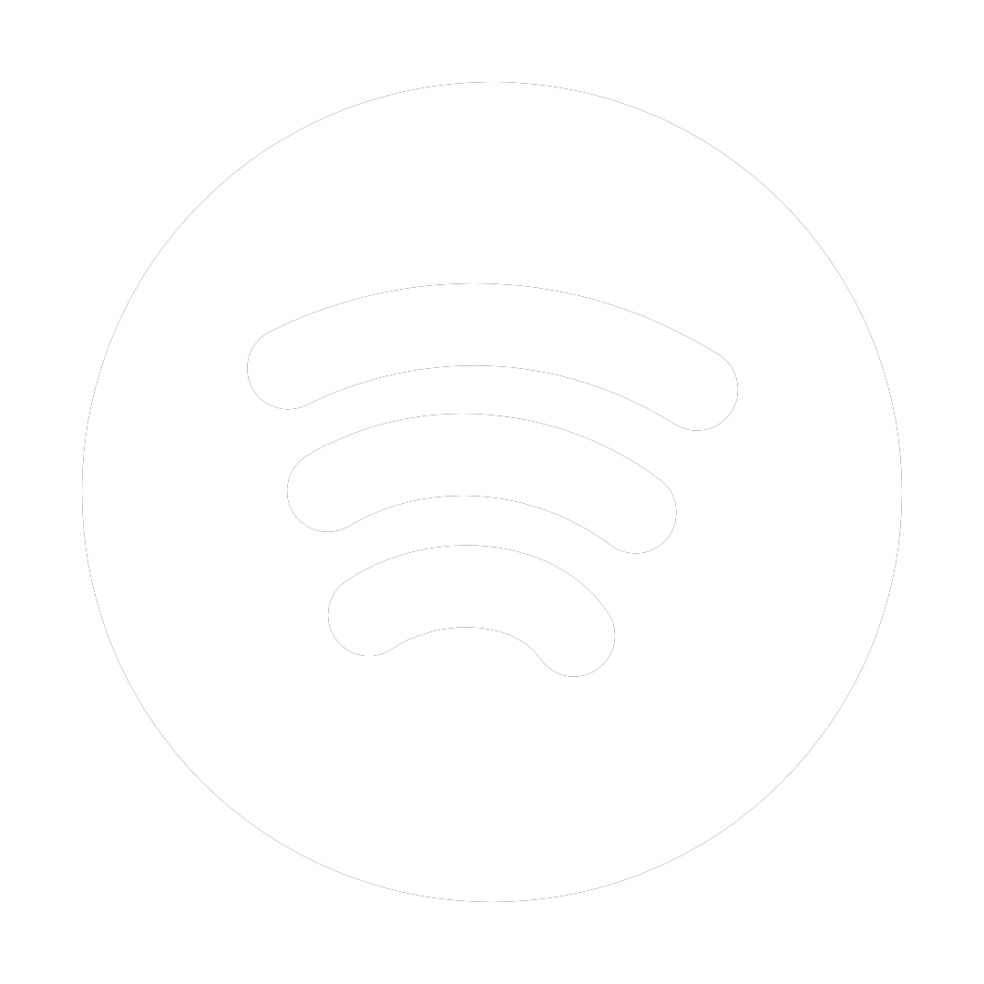 The logo of Spotify